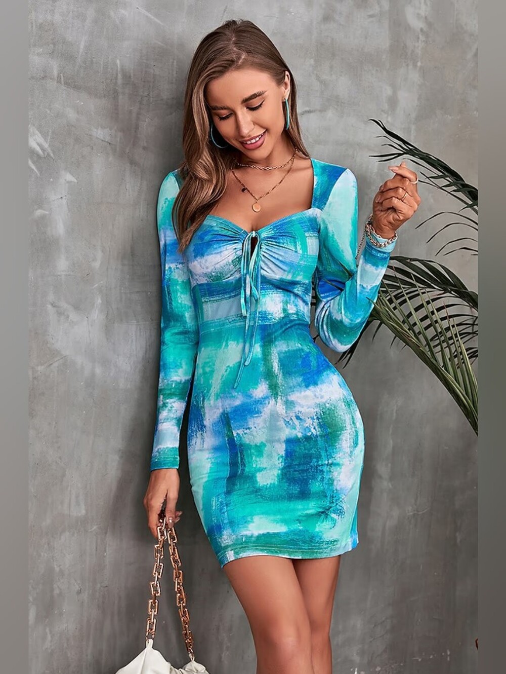 Colleen Tie Dye Long Sleeve Dress 💥 BRAND NEW 💥